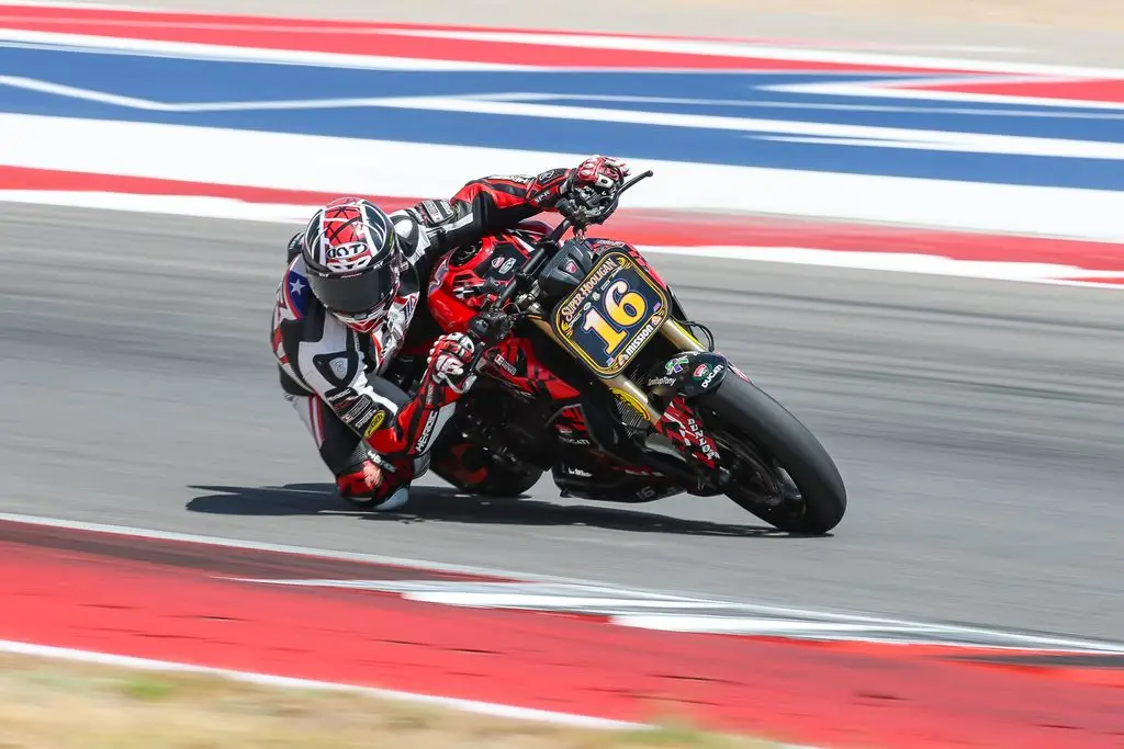 MotoAmerica VIP Superfans cheering from the grandstands at Circuit of The Americas